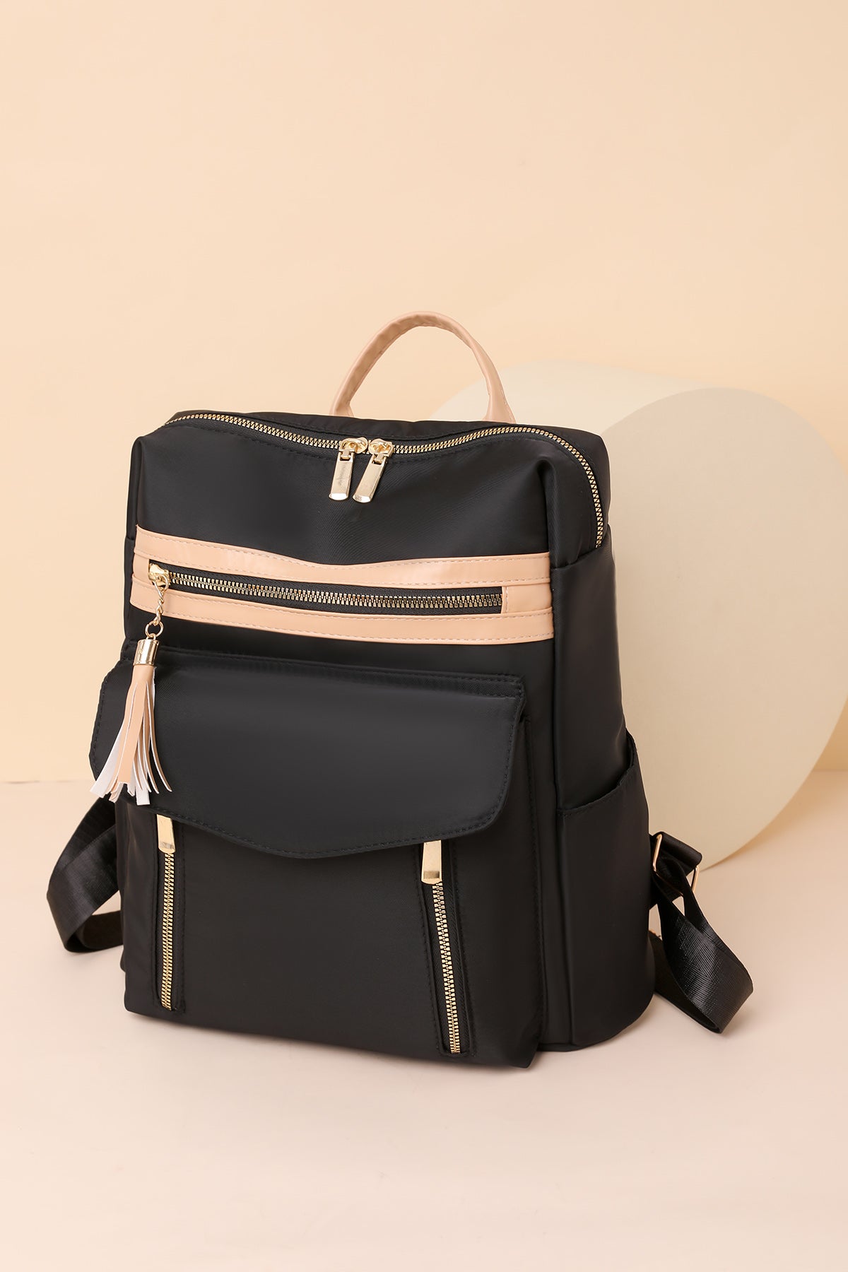 Black Women's Laptop Backpack in Nylon