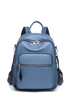 Blue Zippered Backpack