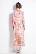 Blush-Pink-Boho-Floral-Print-Dress-2025-Long-Sleeve-V-Neck-Smocked-Waist-Maxi-Dress-for-Spring-Vacation-&-Beach-Weddings