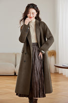 Brown Uptown Long Wool Coat for Women Elegant and Cozy Winter FashionBrown Uptown Long Wool Coat for Women Elegant and Cozy Winter Fashion