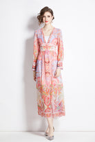 Dusty-Rose-Bohemian-Maxi-Dress-2025-Lightweight-Chiffon-Long-Sleeve-Dress-with-Embroidery,-Festival-Ready-&-Tropical-Vacation-Outfit