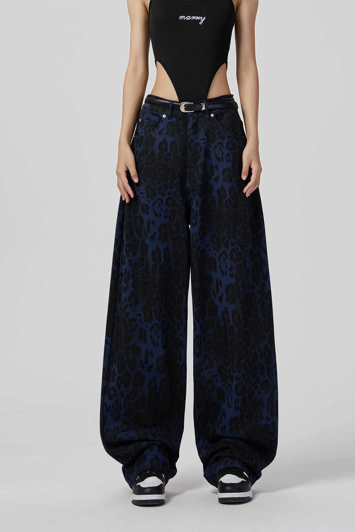 High-Waisted_Blue_Leopard_Print_Loose_Jeans_-_Bold_and_Stylish