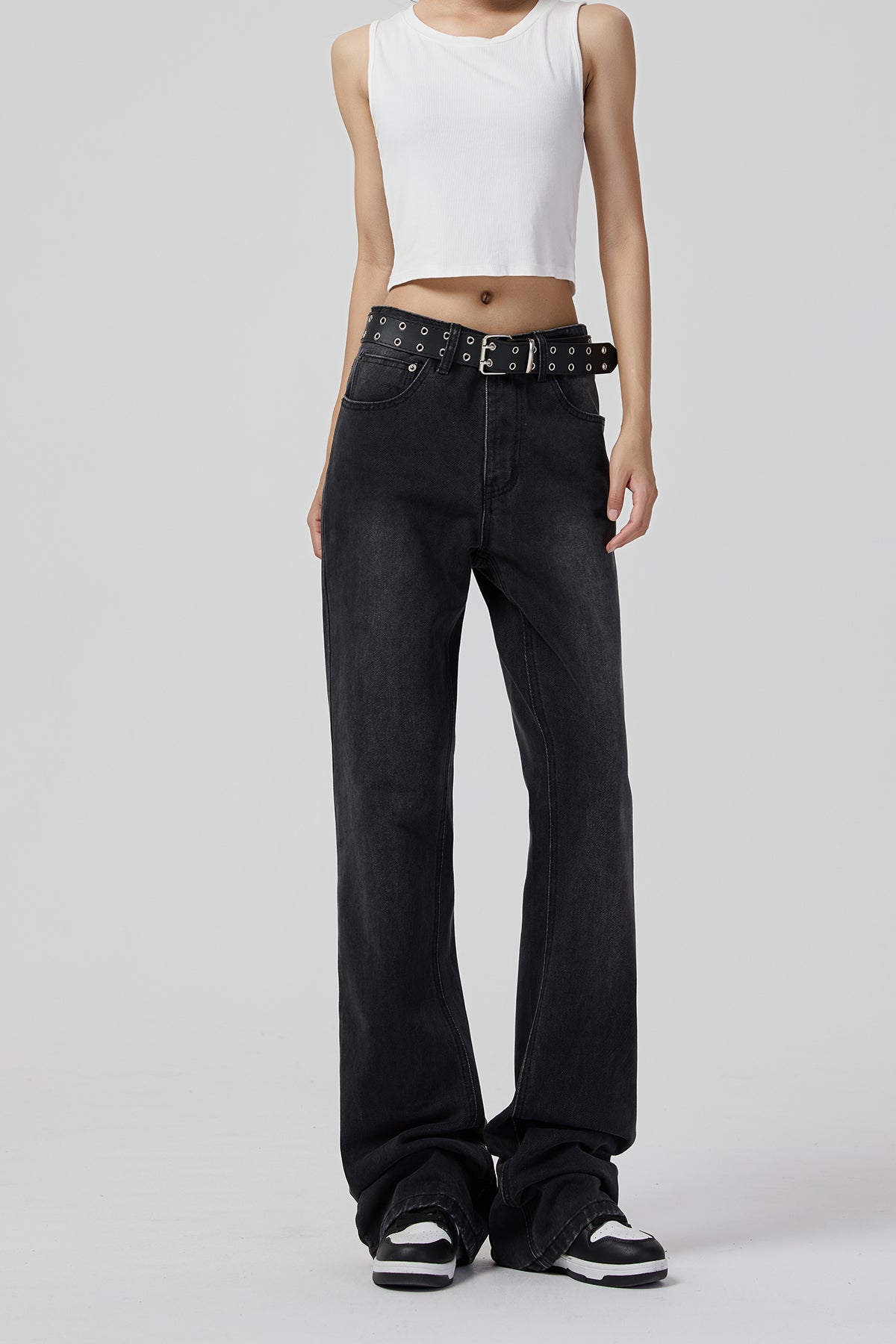 High Street Womens-Wide-Leg-Jeans - Elegant and Comfortable