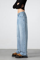 Light Blue High Waist Wide Leg Jeans for Women - Timeless Light Blue Jeans - S-XL - Macghee