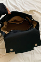 Macghee Black Designer Briefcase for Women lining display