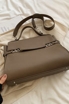 Macghee Gray Designer Briefcase for Women bottom display