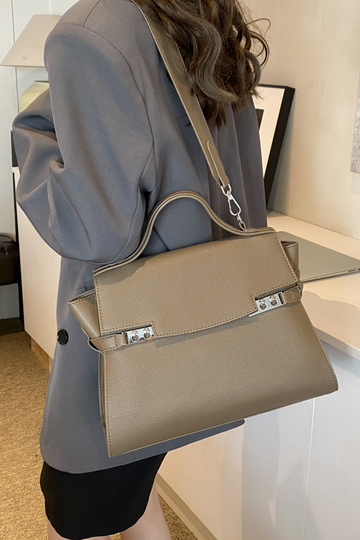 Macghee Luxury Briefcase in Gray for Women