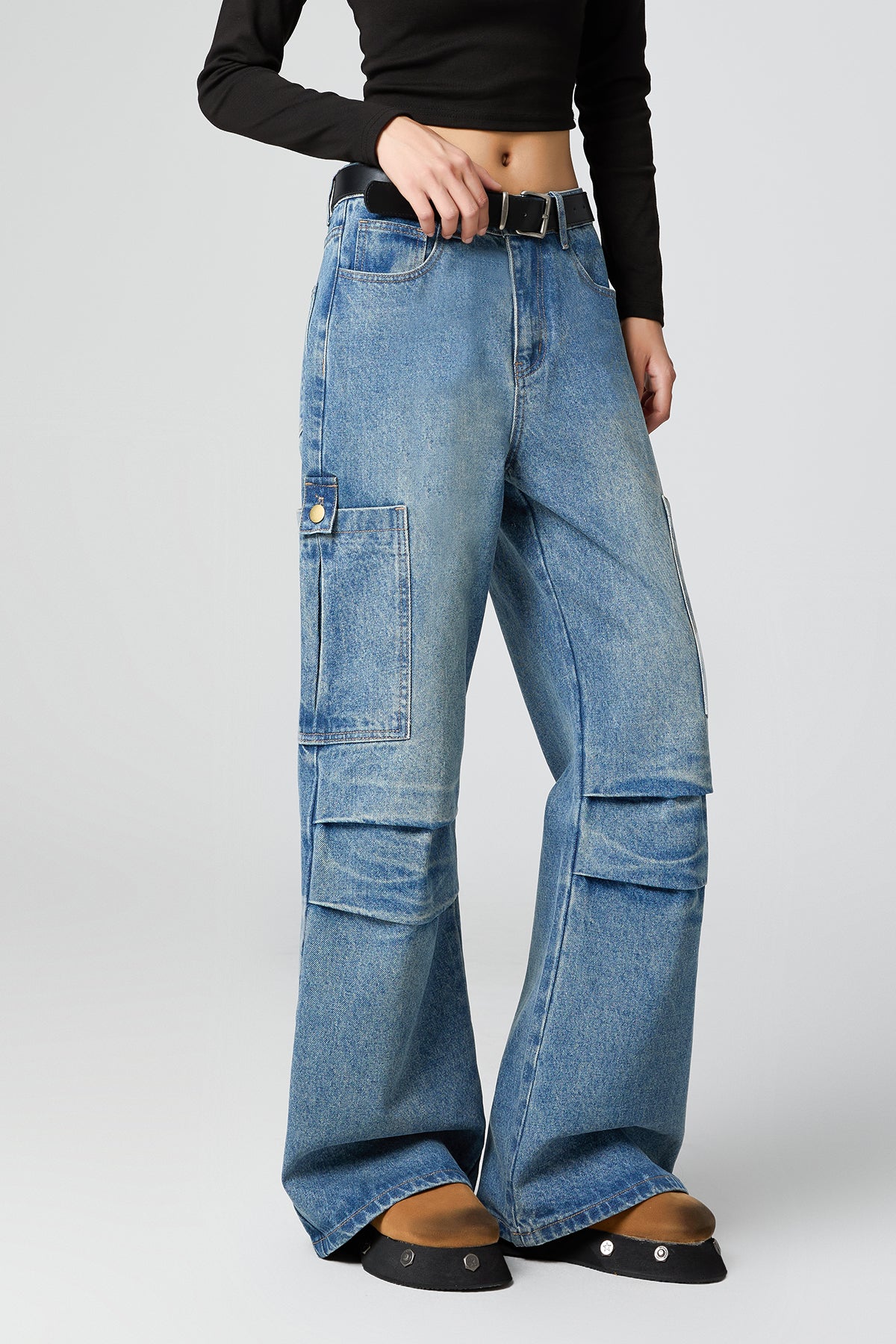 Nostalgic Washed High Waist Wide Barrel Jeans - Women’s Must-Have Barrel Jeans - S-XL - Macghee