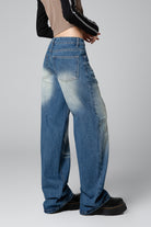 On Sale Women’s Straight-Leg Bootcut Loose-Fitting Blue Jeans - S-XL - Macghee