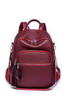 Red Zippered Backpack