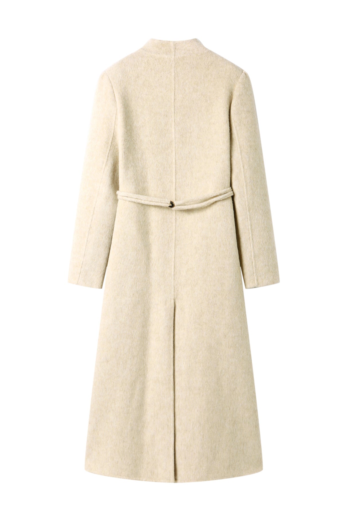 Timeless white Wool Coat Mid Length for Winter Fashion and Comfort