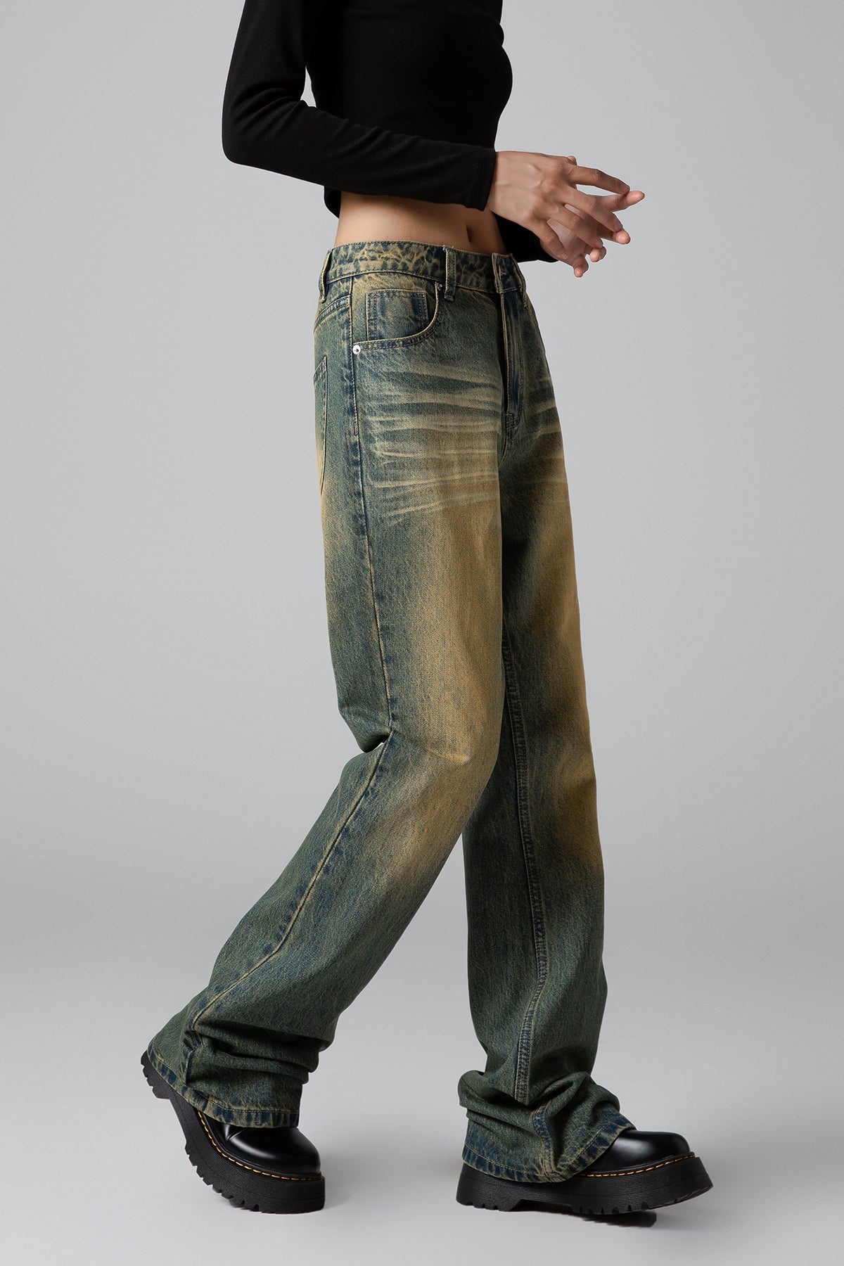 Vintage High Rise Wide Leg Jeans - Women’s Straight Leg Denim - S-XL - Macghee