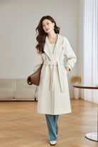 White Women's Wool Jacket