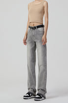 Women’s Wide Leg Barrel Gray Jeans - Stylish and Comfortable Gray Jeans - S-XL - Macghee